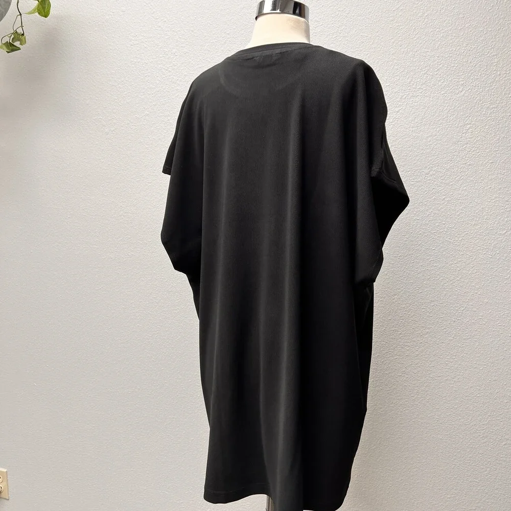 Black sleeveless loose top with tribal art‎ Festac Top Native Nack Apparel NWT - Picture 7 of 9